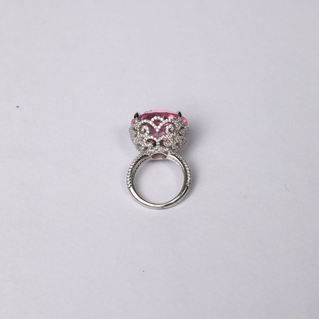 Rose Pink Stoned Ring