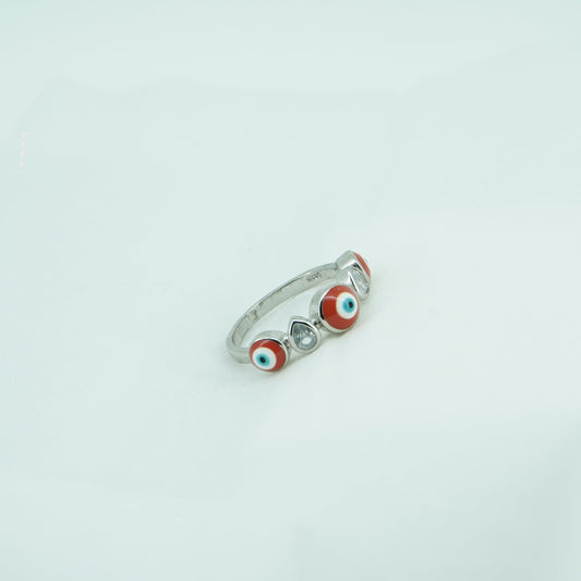 EviL Eye Rhinestone Red Ring