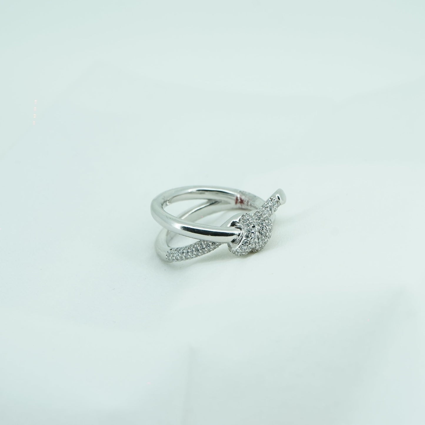 Knot Of Life Ring With Silver Studded