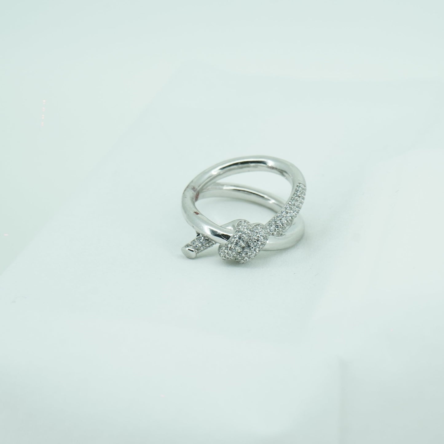Knot Of Life Ring With Silver Studded