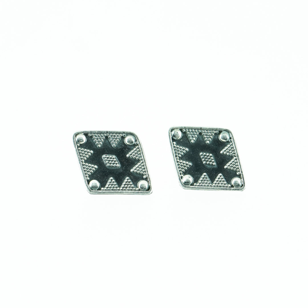 Square Shaped Sterling Silver Earring