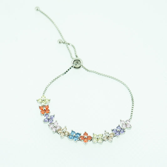 Multicolour Flower Style Bracelet