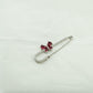 Sterling Silver Butterfly Design Safety Pin