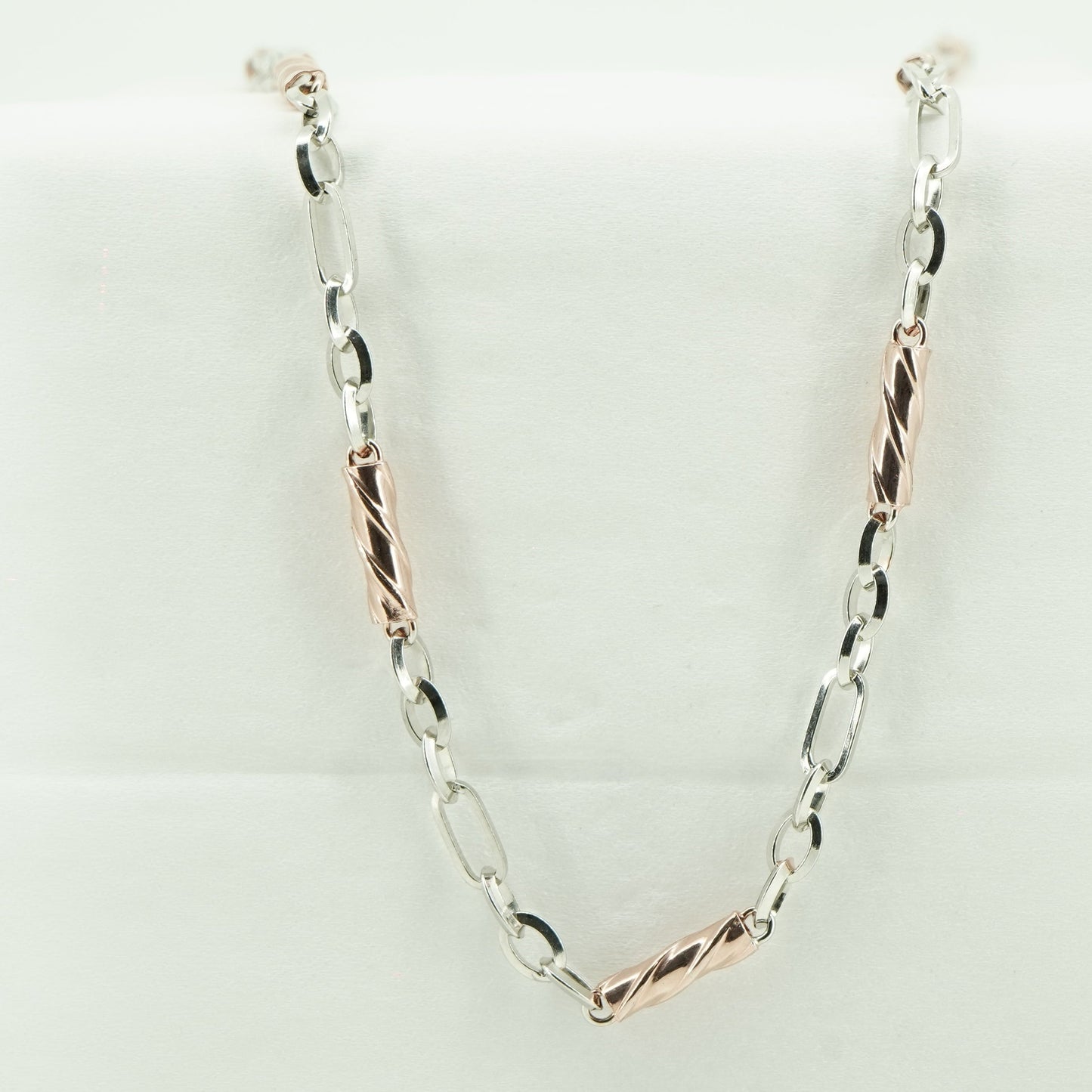Double Toned Elegant Chain Necklace