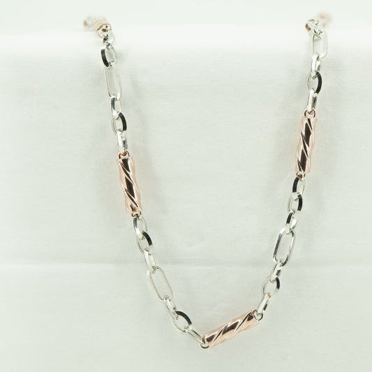 Double Toned Elegant Chain Necklace