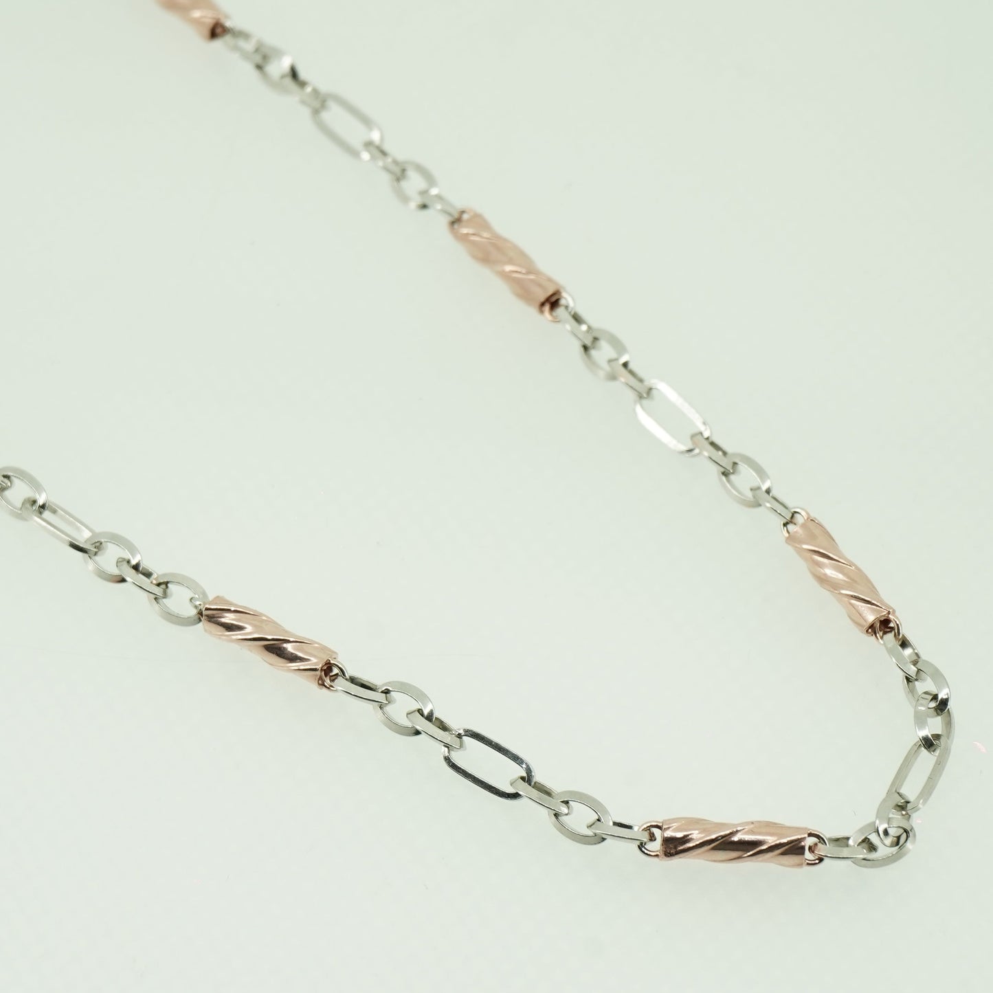 Double Toned Elegant Chain Necklace