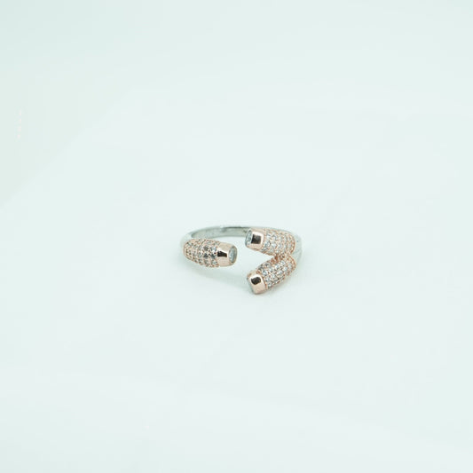 Assymetrical Pave Ring