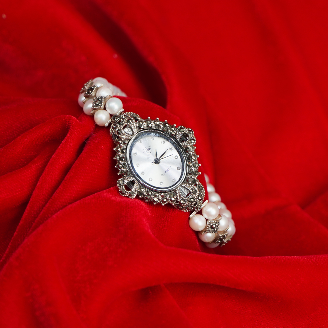 Valentine Special Silver Watch for Her