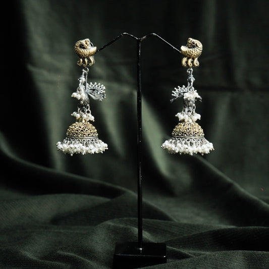 Beautiful Designed 92.5 Silver Jhumka