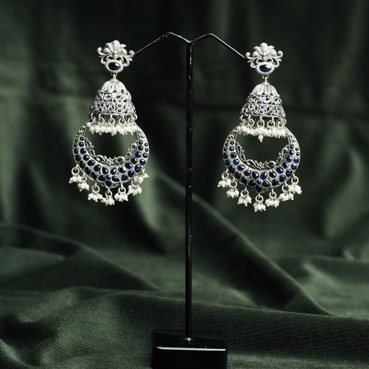 Jhumka Style Silver Earring for Her