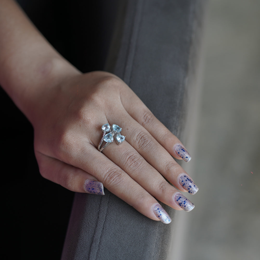 Beautiful Silver Engraved Stones for Her