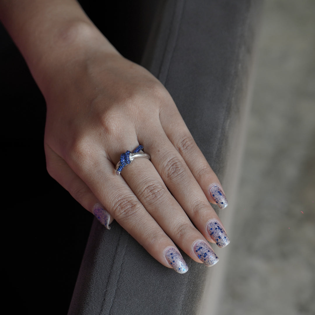 Blue Thread Classy Ring For Her