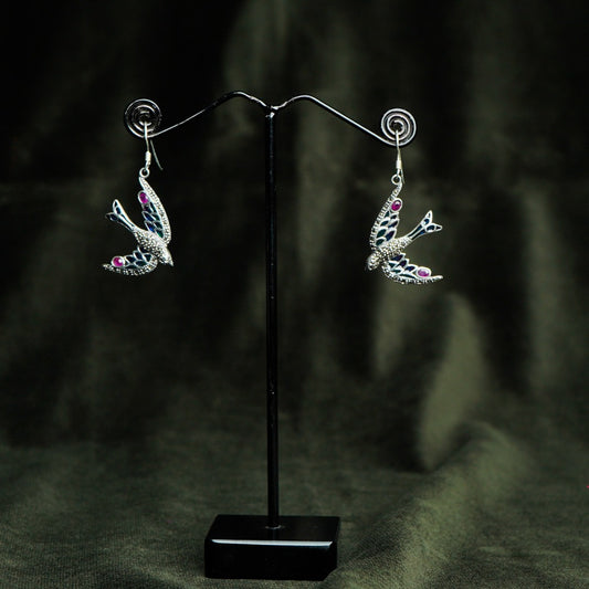 Special Flying Bird Silver Earring