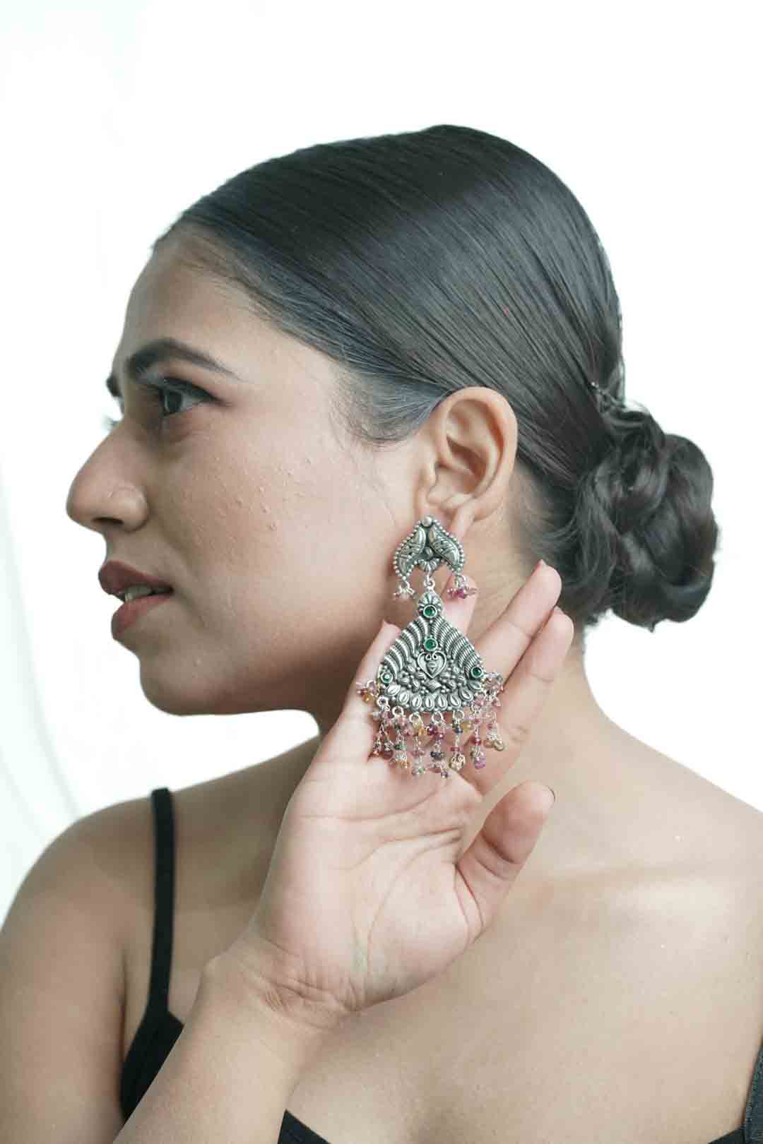 Antique Earring with Stone