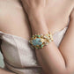 Firoz With Pearls And Gold Polish Bangle
