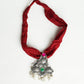 Red Strap Antique Necklace for Her